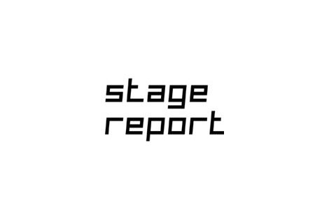 Stage Report Logo auf weißem Hintergrund